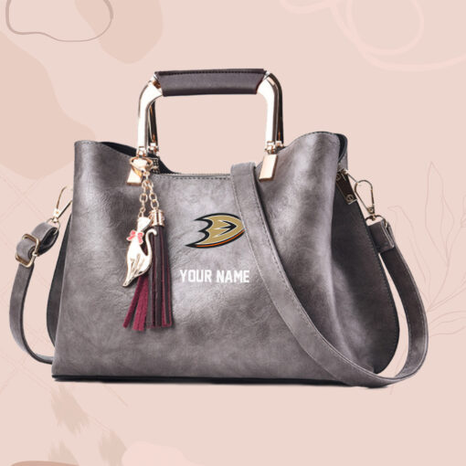 NHL - True fans of Anaheim Ducks's Hand Bag:nhl,hand bag,leather handbag,nhl hand bag