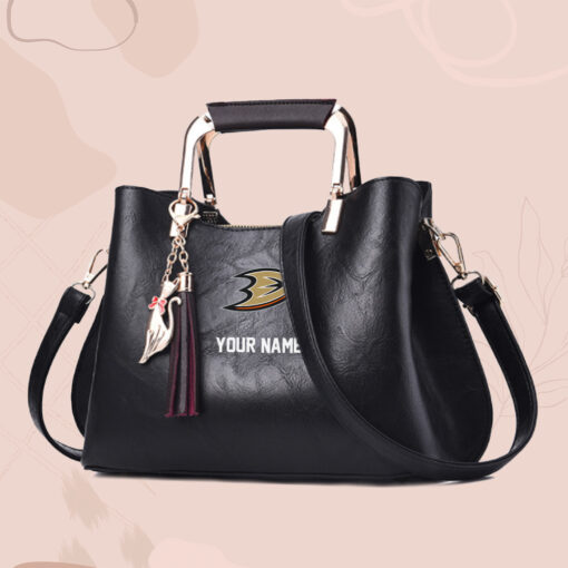 NHL - True fans of Anaheim Ducks's Hand Bag:nhl,hand bag,leather handbag,nhl hand bag