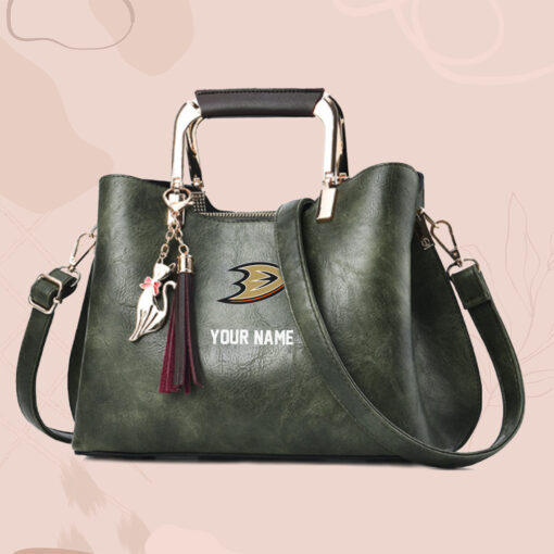 NHL - True fans of Anaheim Ducks's Hand Bag:nhl,hand bag,leather handbag,nhl hand bag