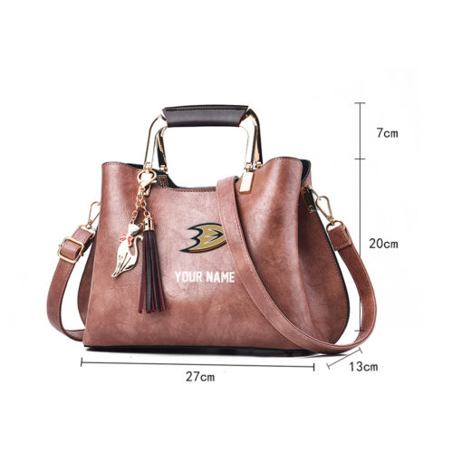 NHL - True fans of Anaheim Ducks's Hand Bag:nhl,hand bag,leather handbag,nhl hand bag