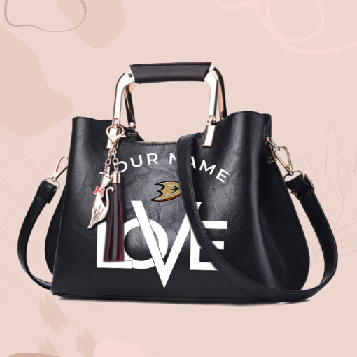 NHL - True fans of Anaheim Ducks's Hand Bag:nhl,hand bag,leather handbag,nhl hand bag