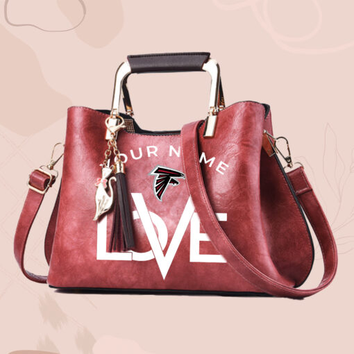 NFL - True fans of Atlanta Falcons's Hand Bag:nfl,hand bag,leather handbag,nfl hand bag