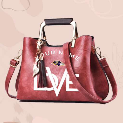 NFL - True fans of Baltimore Ravens's Hand Bag:nfl,hand bag,leather handbag,nfl hand bag