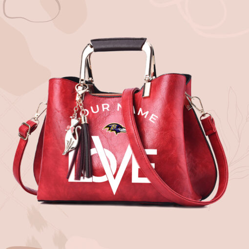 NFL - True fans of Baltimore Ravens's Hand Bag:nfl,hand bag,leather handbag,nfl hand bag