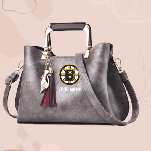 NHL - True fans of Boston Bruins's Hand Bag:nhl,hand bag,leather handbag,nhl hand bag