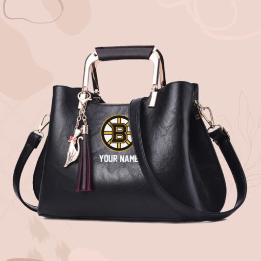 NHL - True fans of Boston Bruins's Hand Bag:nhl,hand bag,leather handbag,nhl hand bag