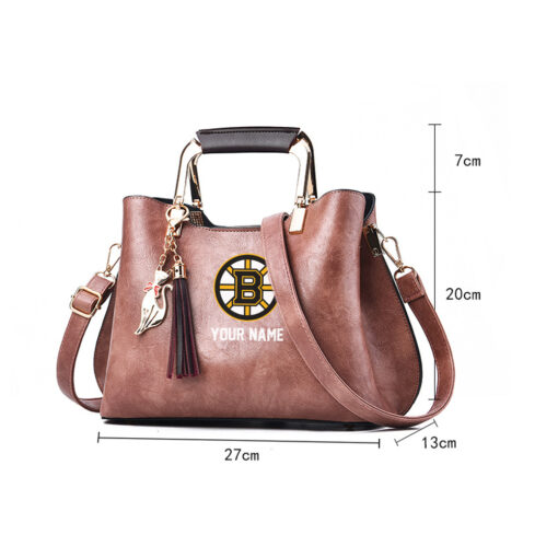 NHL - True fans of Boston Bruins's Hand Bag:nhl,hand bag,leather handbag,nhl hand bag