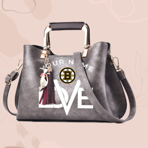 NHL - True fans of Boston Bruins's Hand Bag:nhl,hand bag,leather handbag,nhl hand bag