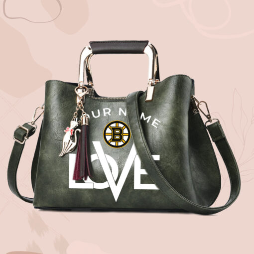 NHL - True fans of Boston Bruins's Hand Bag:nhl,hand bag,leather handbag,nhl hand bag