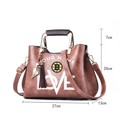 NHL - True fans of Boston Bruins's Hand Bag:nhl,hand bag,leather handbag,nhl hand bag