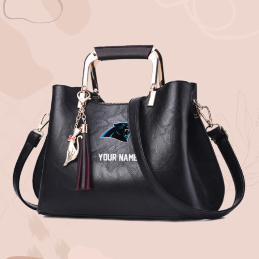 NFL - True fans of Carolina Panthers's Hand Bag:nfl,hand bag,leather handbag,nfl hand bag