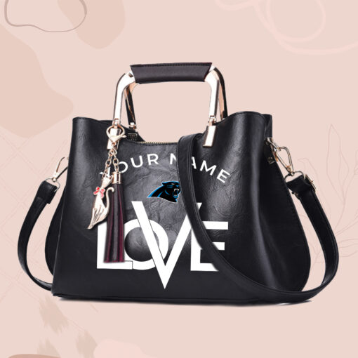 NFL - True fans of Carolina Panthers's Hand Bag:nfl,hand bag,leather handbag,nfl hand bag