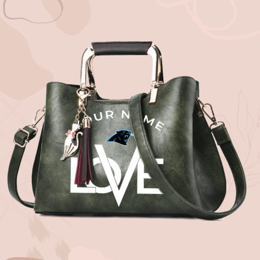 NFL - True fans of Carolina Panthers's Hand Bag:nfl,hand bag,leather handbag,nfl hand bag