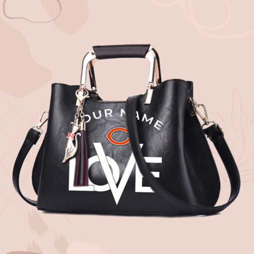 NFL - True fans of Chicago Bears's Hand Bag:nfl,hand bag,leather handbag,nfl hand bag