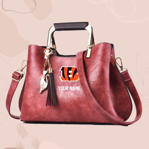 NFL - True fans of Cincinnati Bengals's Hand Bag:nfl,hand bag,leather handbag,nfl hand bag