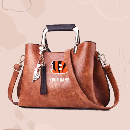 NFL - True fans of Cincinnati Bengals's Hand Bag:nfl,hand bag,leather handbag,nfl hand bag