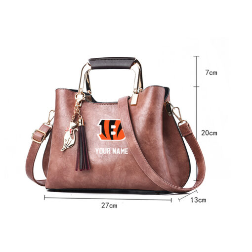 NFL - True fans of Cincinnati Bengals's Hand Bag:nfl,hand bag,leather handbag,nfl hand bag