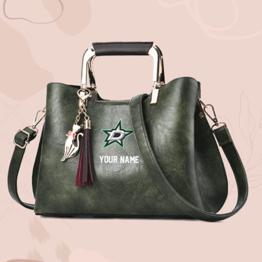 NHL - True fans of Dallas Stars's Hand Bag:nhl,hand bag,leather handbag,nhl hand bag