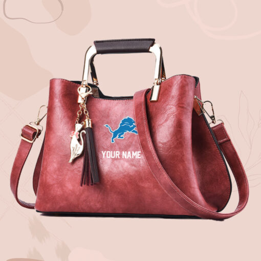 NFL - True fans of Detroit Lions's Hand Bag:nfl,hand bag,leather handbag,nfl hand bag