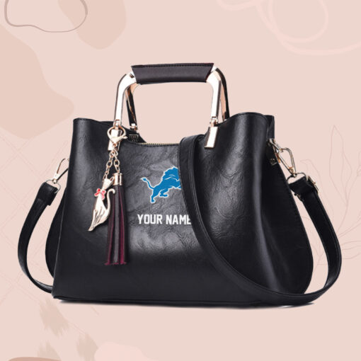 NFL - True fans of Detroit Lions's Hand Bag:nfl,hand bag,leather handbag,nfl hand bag