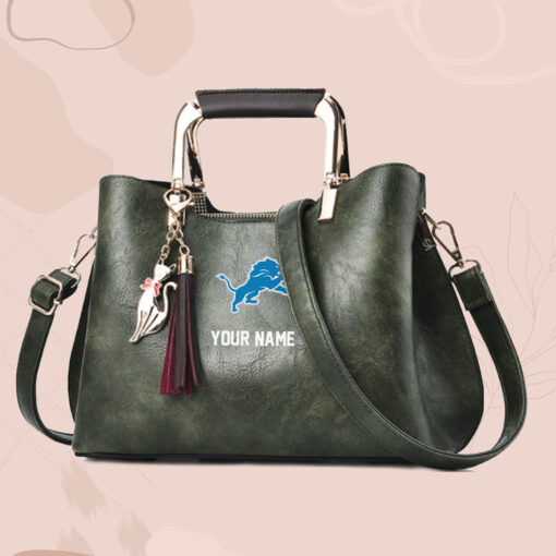 NFL - True fans of Detroit Lions's Hand Bag:nfl,hand bag,leather handbag,nfl hand bag