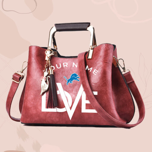 NFL - True fans of Detroit Lions's Hand Bag:nfl,hand bag,leather handbag,nfl hand bag