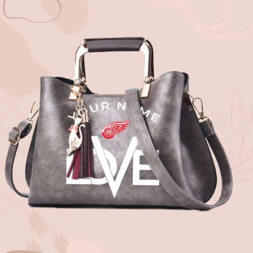 NHL - True fans of Detroit Red Wings's Hand Bag:nhl,hand bag,leather handbag,nhl hand bag