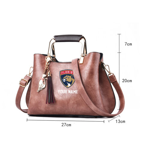 NHL - True fans of Florida Panthers's Hand Bag:nhl,hand bag,leather handbag,nhl hand bag