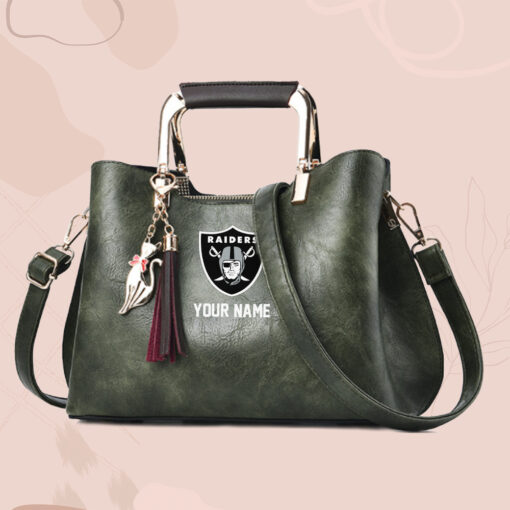 NFL - True fans of Las Vegas Raiders's Hand Bag:nfl,hand bag,leather handbag,nfl hand bag