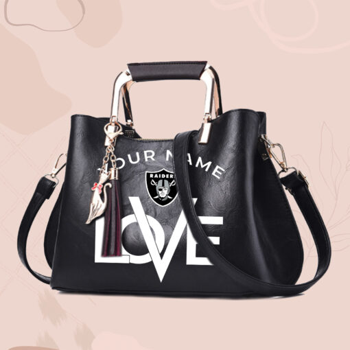 NFL - True fans of Las Vegas Raiders's Hand Bag:nfl,hand bag,leather handbag,nfl hand bag