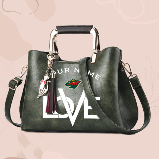 NHL - True fans of Minnesota Wild's Hand Bag:nhl,hand bag,leather handbag,nhl hand bag