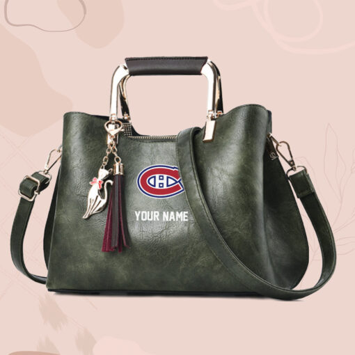 NHL - True fans of Montreal Canadiens's Hand Bag:nhl,hand bag,leather handbag,nhl hand bag