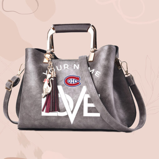 NHL - True fans of Montreal Canadiens's Hand Bag:nhl,hand bag,leather handbag,nhl hand bag