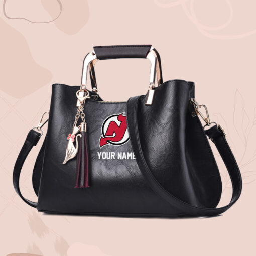 NHL - True fans of New Jersey Devils's Hand Bag:nhl,hand bag,leather handbag,nhl hand bag