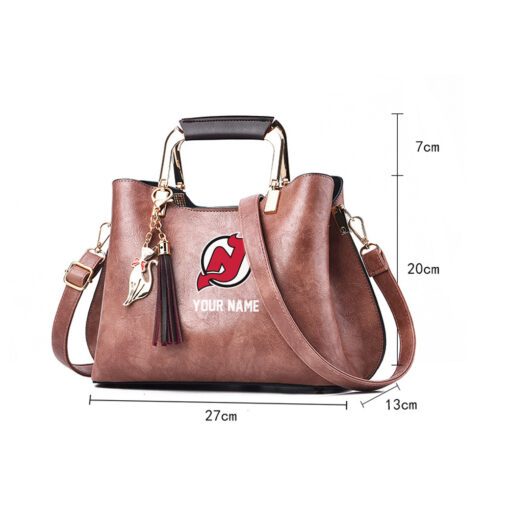 NHL - True fans of New Jersey Devils's Hand Bag:nhl,hand bag,leather handbag,nhl hand bag