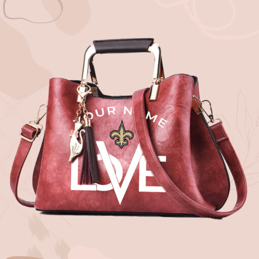 NFL - True fans of New Orleans Saints's Hand Bag:nfl,hand bag,leather handbag,nfl hand bag