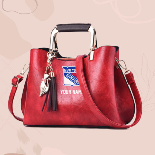 NHL - True fans of New York Rangers's Hand Bag:nhl,hand bag,leather handbag,nhl hand bag