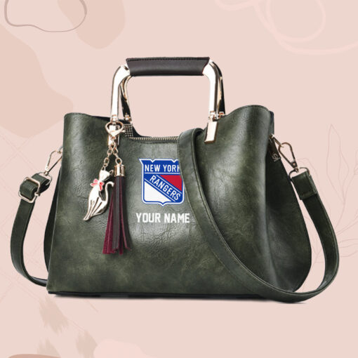 NHL - True fans of New York Rangers's Hand Bag:nhl,hand bag,leather handbag,nhl hand bag