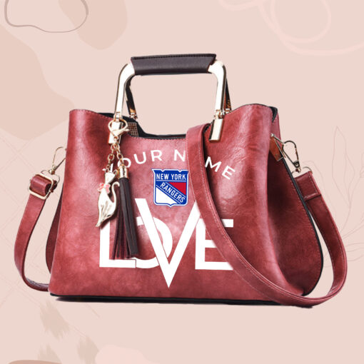 NHL - True fans of New York Rangers's Hand Bag:nhl,hand bag,leather handbag,nhl hand bag