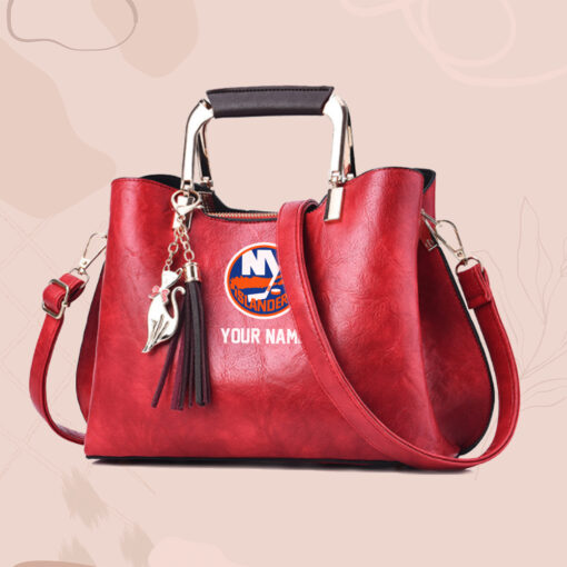 NHL - True fans of NY Islanders's Hand Bag:nhl,hand bag,leather handbag,nhl hand bag