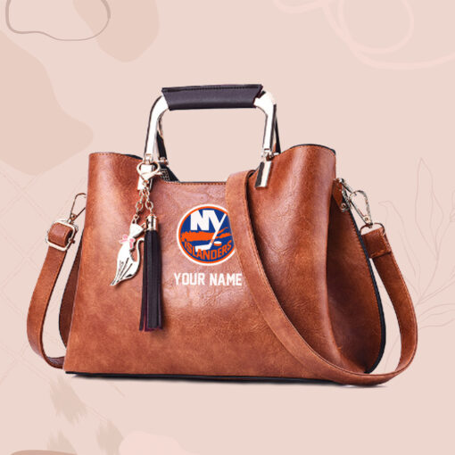 NHL - True fans of NY Islanders's Hand Bag:nhl,hand bag,leather handbag,nhl hand bag