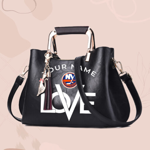 NHL - True fans of NY Islanders's Hand Bag:nhl,hand bag,leather handbag,nhl hand bag