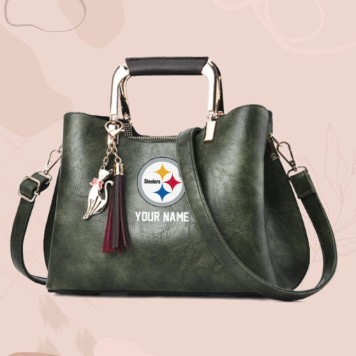 NFL - True fans of Pittsburgh Steelers's Hand Bag:nfl,hand bag,leather handbag,nfl hand bag