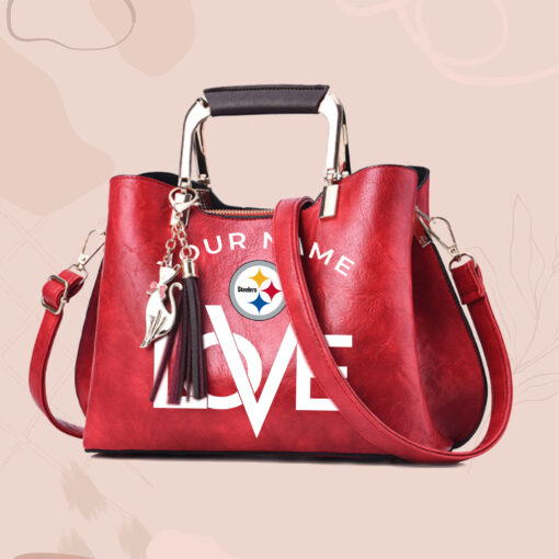 NFL - True fans of Pittsburgh Steelers's Hand Bag:nfl,hand bag,leather handbag,nfl hand bag