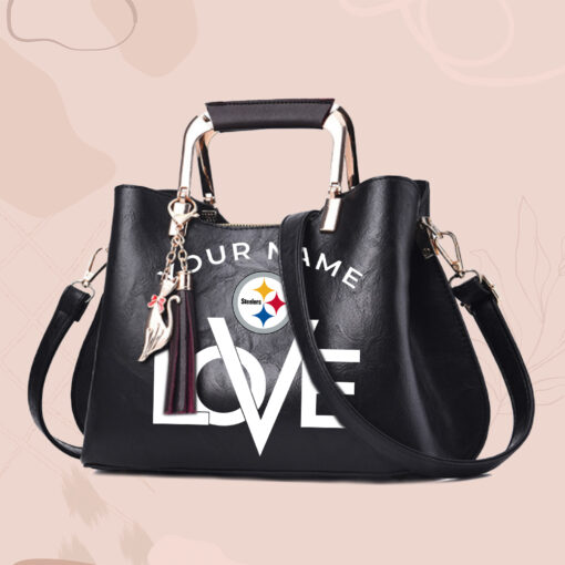 NFL - True fans of Pittsburgh Steelers's Hand Bag:nfl,hand bag,leather handbag,nfl hand bag