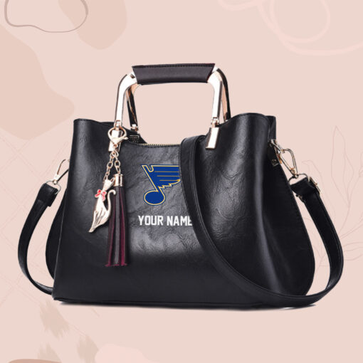 NHL - True fans of St. Louis Blues's Hand Bag:nhl,hand bag,leather handbag,nhl hand bag