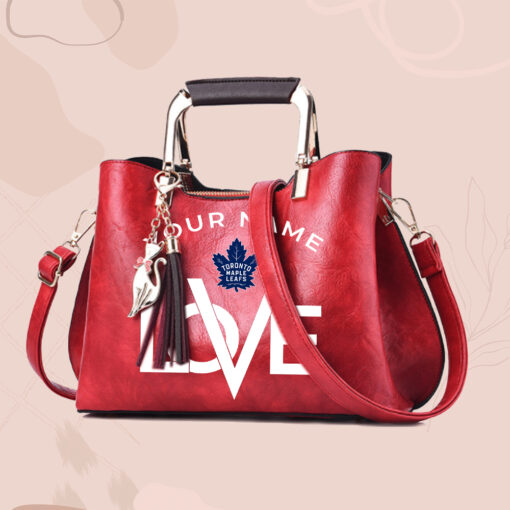 NHL - True fans of Toronto Maple Leafs's Hand Bag:nhl,hand bag,leather handbag,nhl hand bag